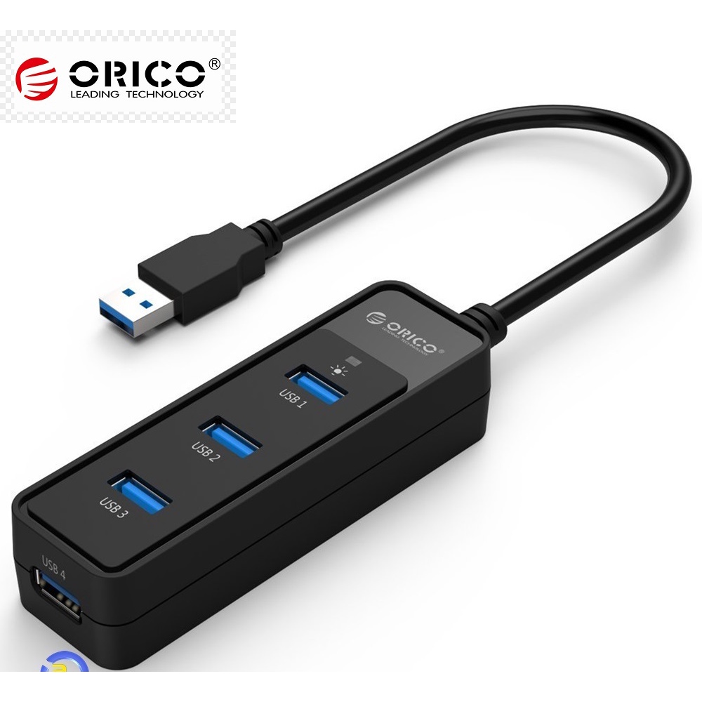Bộ chia cổng USB ra 4 cổng 3.0 Orico W5PH4-U3 - Hàng Chính Hãng