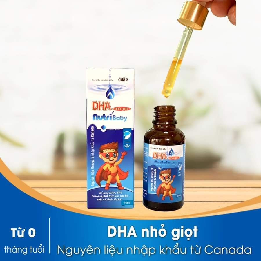 Bổ sung DHA, DHA cho bé, DHA nhỏ giọt NutriBaby hỗ trợ sự phát triển của não bộ trẻ
