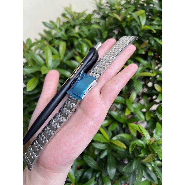 Dây Đeo Đồng Hồ Bằng Thép Không Gỉ 20mm Size 20 Màu Bạc mắt Bé - Mã 008