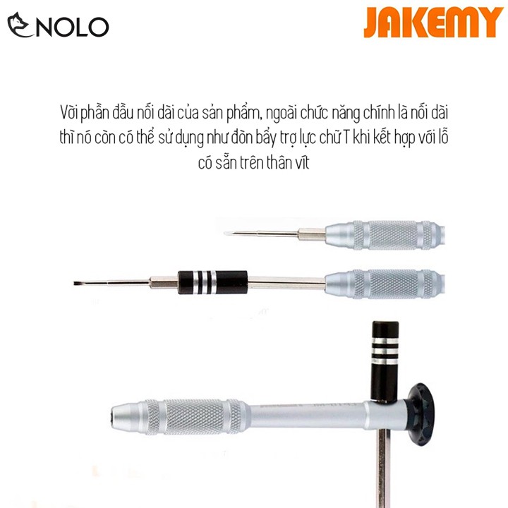 Bộ Vít Sửa Chữa 10in1 Jakemy JM8143 Chuyên Sửa Điện Thoại Đồ Điện Gia Dụng Đầu Hít Nam Châm Chất Liệu Hợp Kim CRV6150