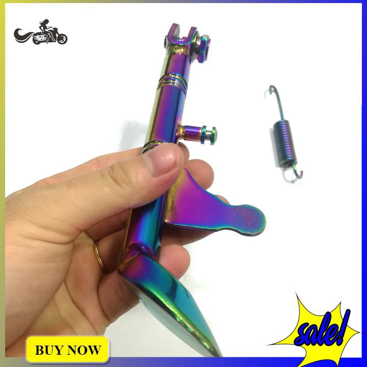 Chân chống inox đặc thiết kế riêng cho Wave, Drem màu titan siêu đẹp