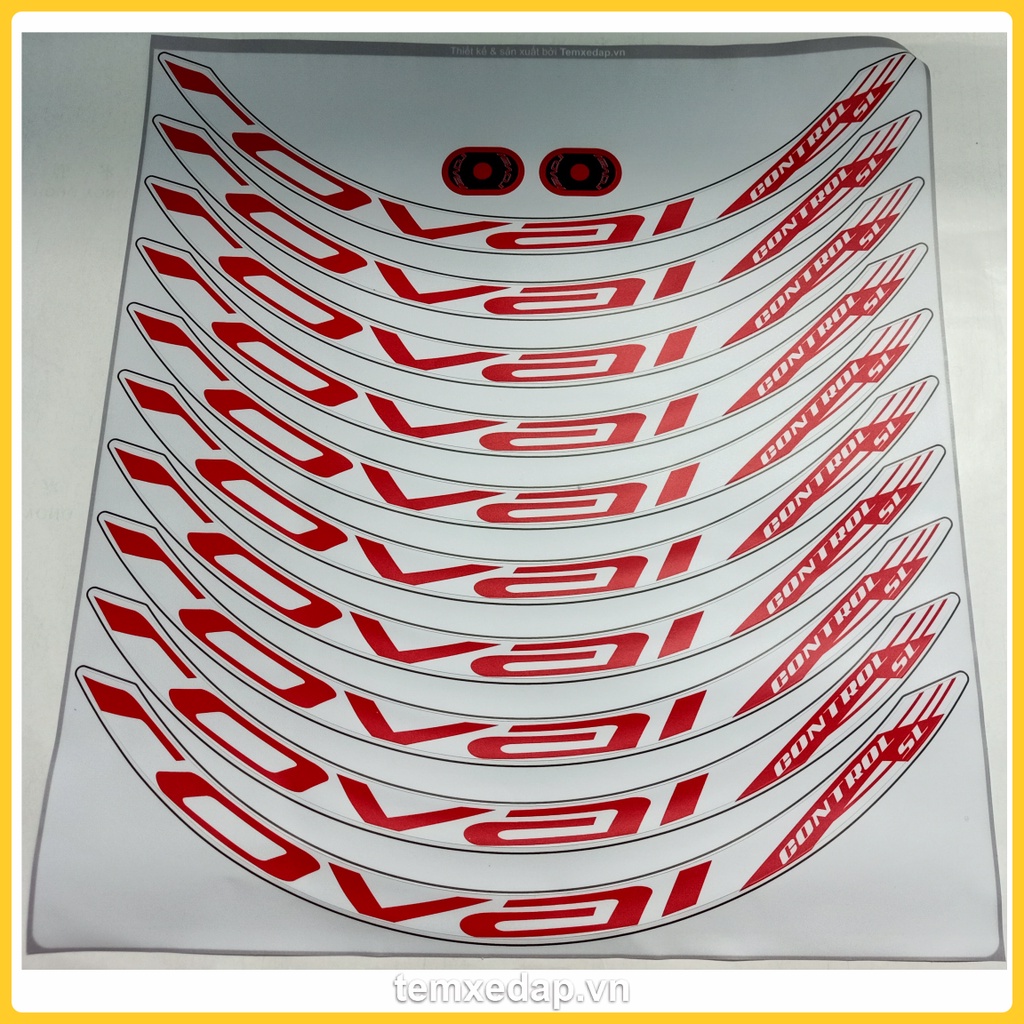 Tem decal dán vành niềng bánh xe đạp địa hình ROVAL CONTROL SL 26/27.5/29in | Sticker đề can vành xe đạp | Temxedap.vn