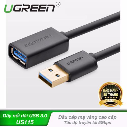 Cáp USB 3.0 nối dài Chính hãng Ugreen 30125 30126 US129 (đầu mạ vàng Cao cấp)