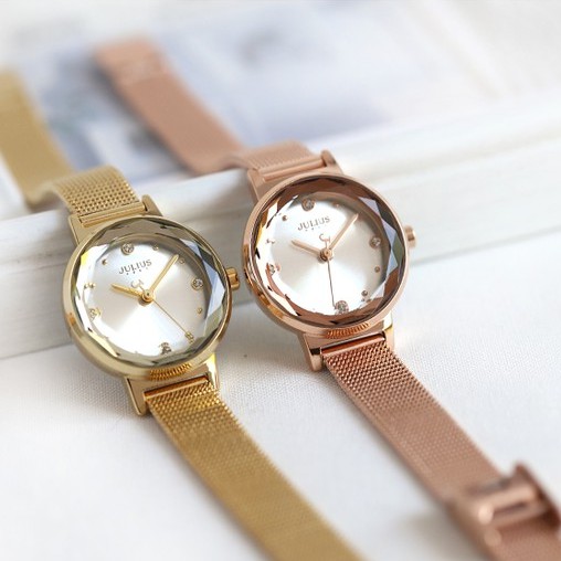 Julius Official | Đồng hồ nữ Julius JA-917 dây thép đồng