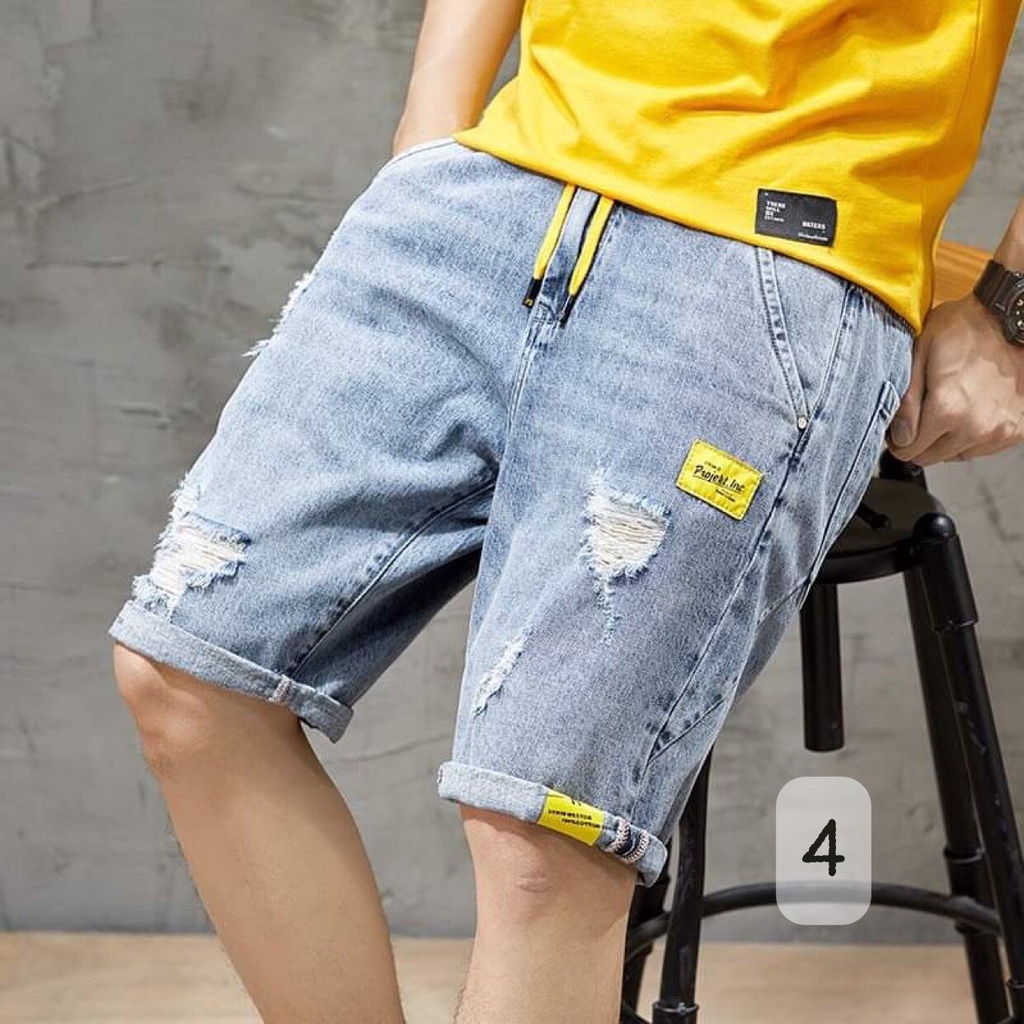 QUẦN SHORT NAM CO GIẢN CHẤT BÒ MẶC THOẢI MÁI CÁ TÍNH HT'