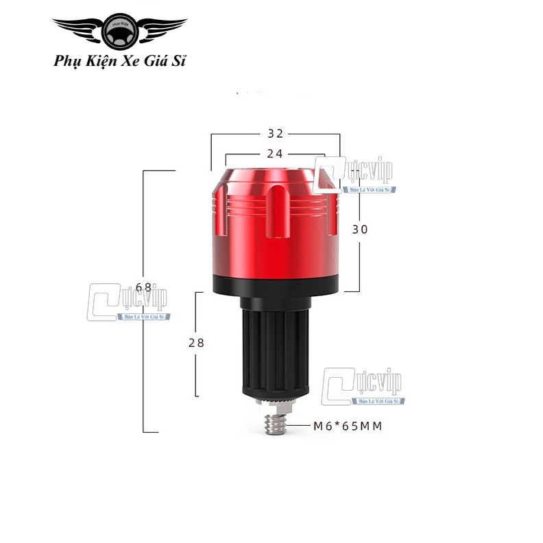 (3121) Cho Tất Cả Các Loại Xe + Cặp Gù Tay Lái Nhôm CNC Đẳng Cấp