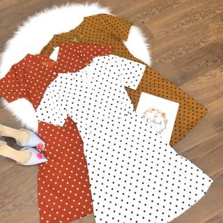 Đầm chấm bi cổ tròn có buộc eo có 3 màu (ảnh thật shop chụp)