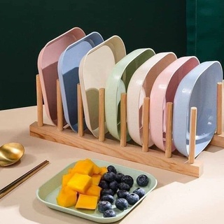 Set 8 Đĩa Lúa Mạch Vuông