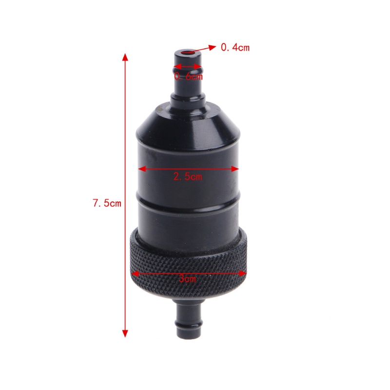 Bộ Lọc Nhiên Liệu Bằng Hợp Kim Nhôm 6mm 1 4 Có Thể Tái Sử Dụng Cho Xe Mô Tô