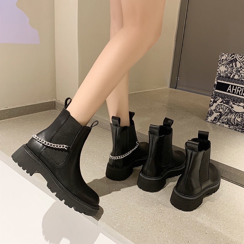 BOOT DA CAO CỔ THIẾT KẾ PHỐI QUAI XÍCH