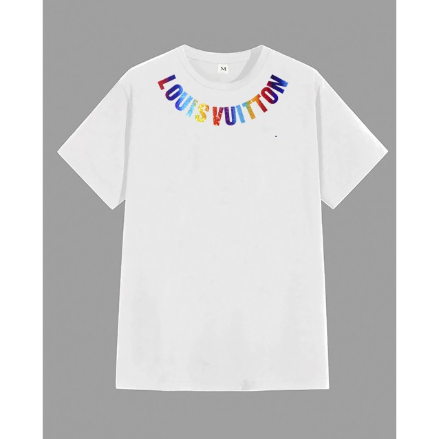 Áo Thun From Rộng LOUIS VUITTON Hiệu Ứng Hologram Kim Tuyến 7 màu