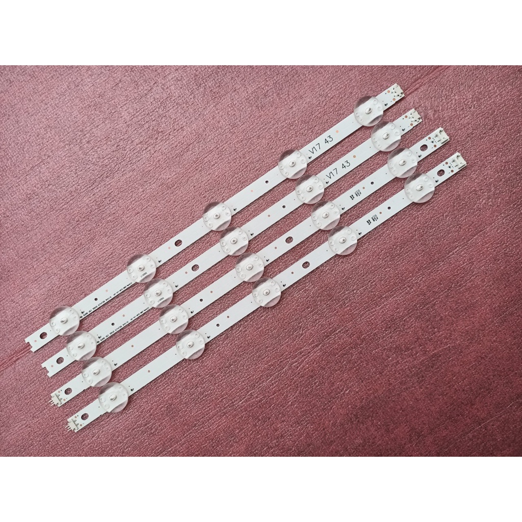 LED TIVI LG 43UJ652T 43LJ614 MỚI 100% BỘ 2 THANH MỖI THANH 10 BÓNG3V LG 43UJ 43" V17 ART3 2867 Rev0.3 16916L-2867A 2867B