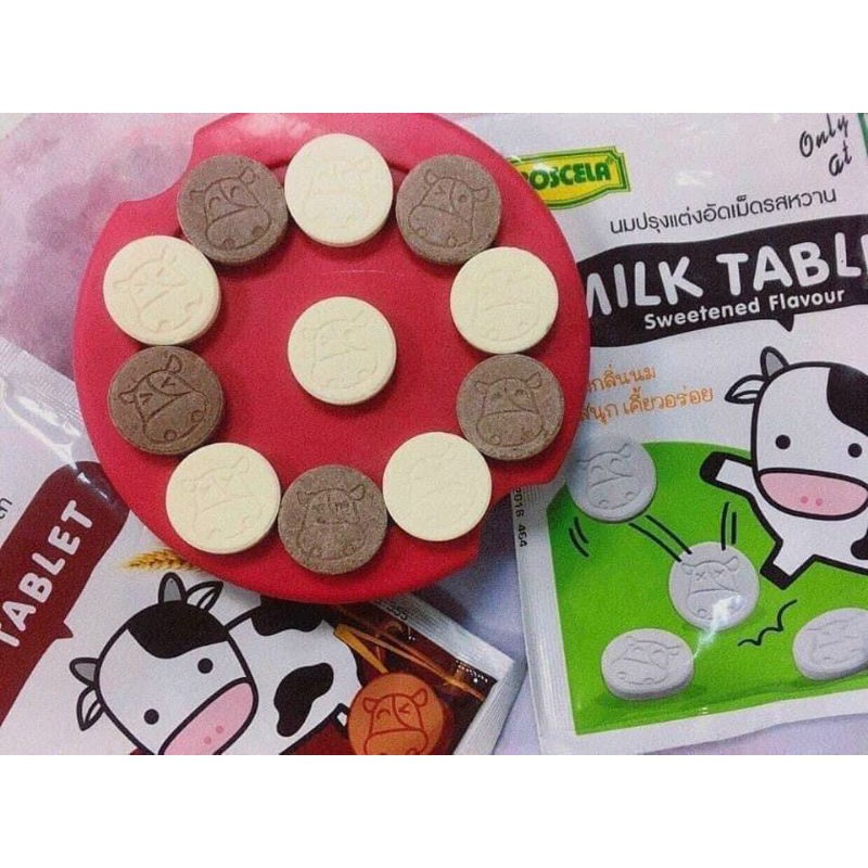 ht779 g Kẹo sữa bò Thái Lan Milk Tablet 🍼🍼Hàng Sẵn Shop - NOWSHIP