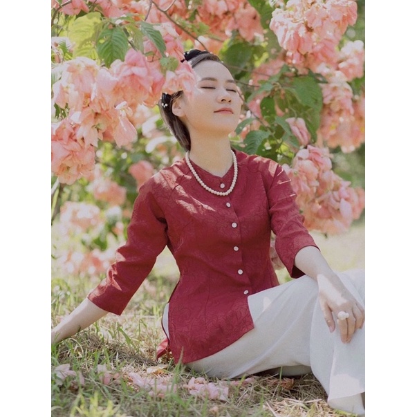 Áo bà ba gấm loại 1 | BigBuy360 - bigbuy360.vn