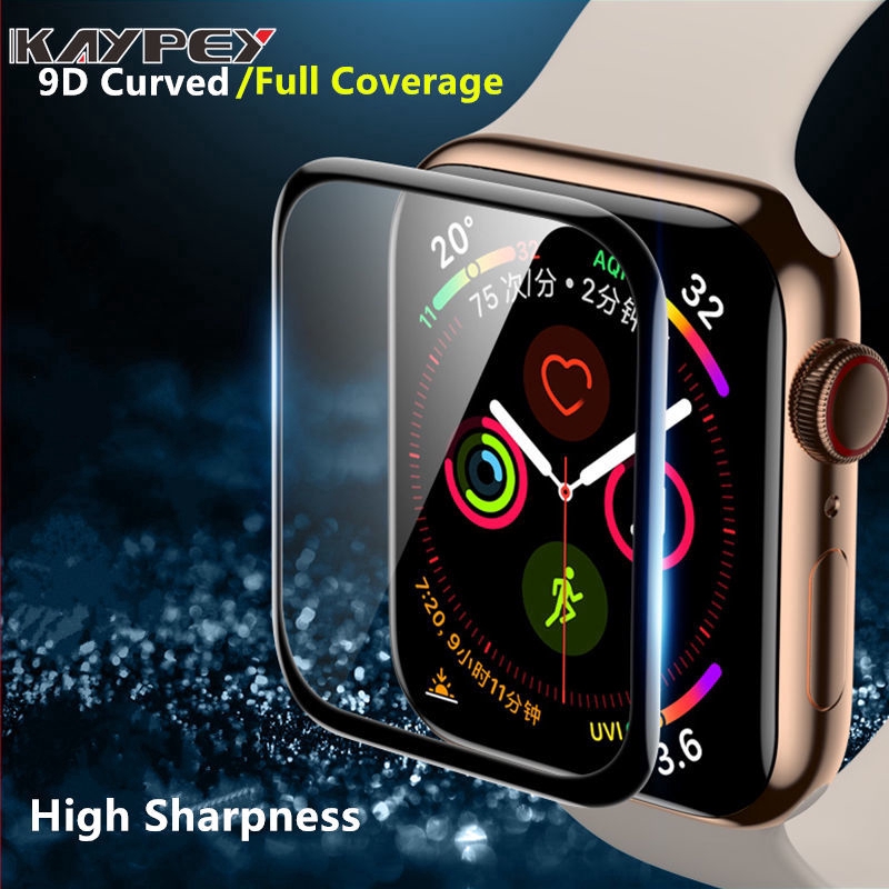 Miếng dán HD 9D bảo vệ màn hình đồng hồ Apple Watch 5 4 44mm 40mm Iwatch Series 3 2 1 42mm 38mm
