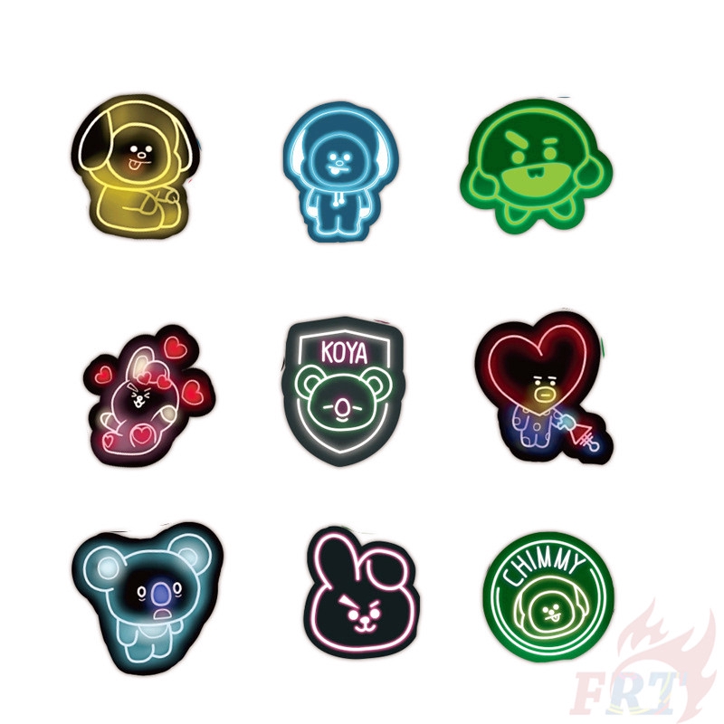 Set 50 miếng dán trang trí in hình nhóm nhạc BTS BT21 Series 03