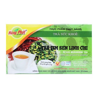 Trà túi lọc Tim Sen + Linh chi thanh lọc cơ thể (25 gói x 2g)