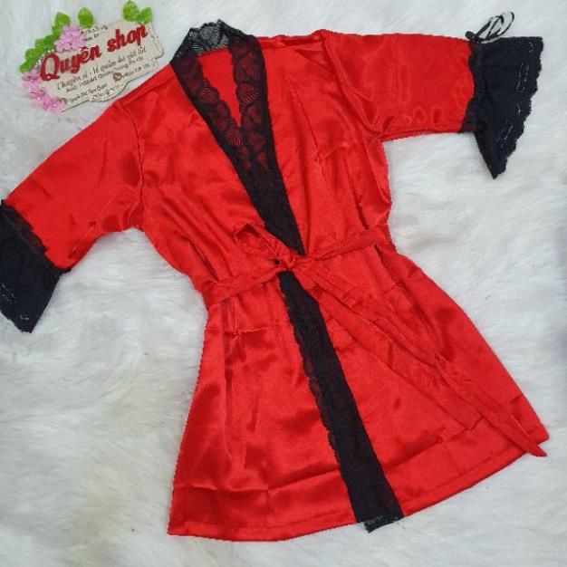 Áo choàng ngủ phối ren phom 60kg ! | BigBuy360 - bigbuy360.vn