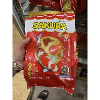 1kg Thức ăn cho cá cảnh,cá koi Sakura Gold SIZE S