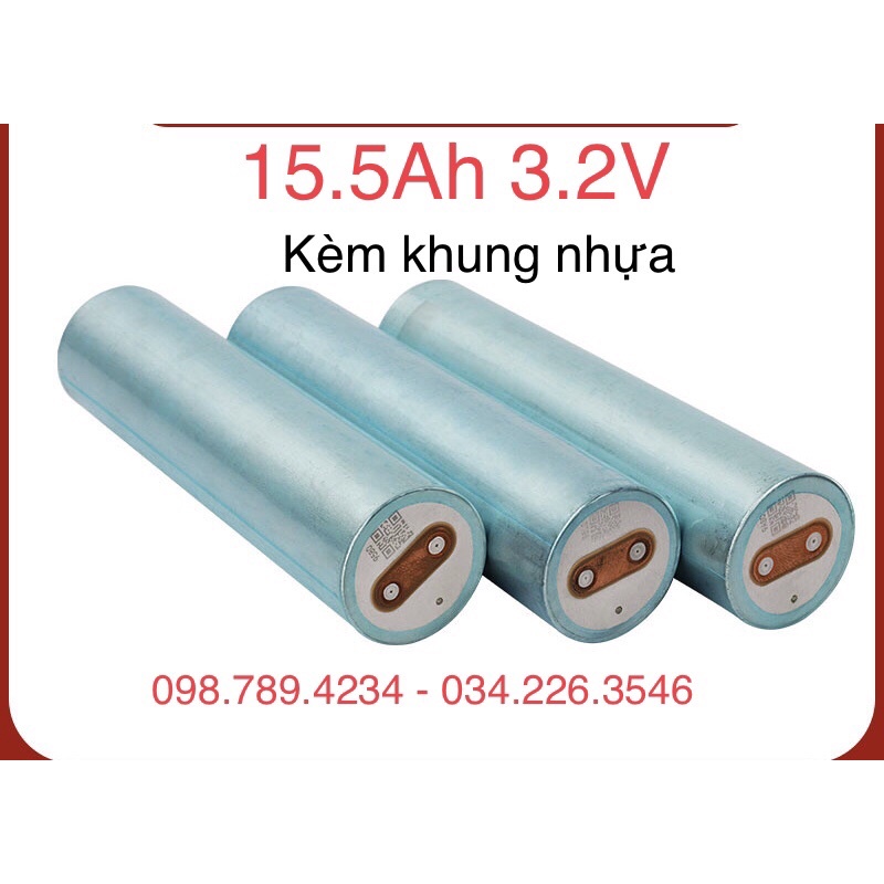 pin lithium Lifepo4 33140 15Ah 3.2V kèm khung