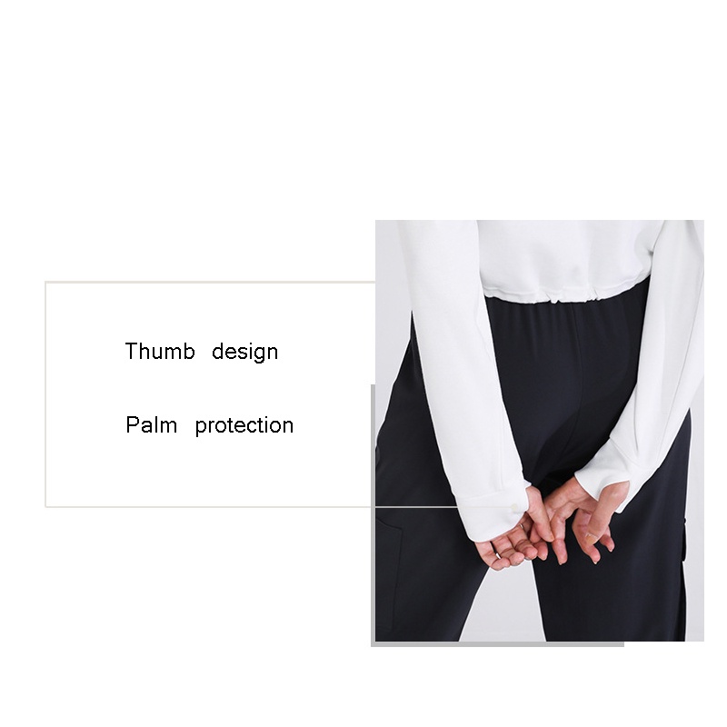 Lululemon Áo hoodie tập yoga dài tay thời trang dành cho nữ