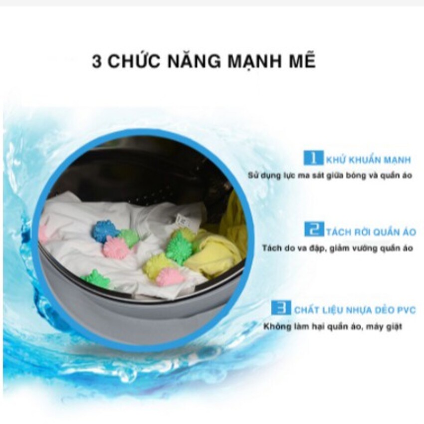 BÓNG GIẶT QUẦN ÁO CẦU GAI SIGO