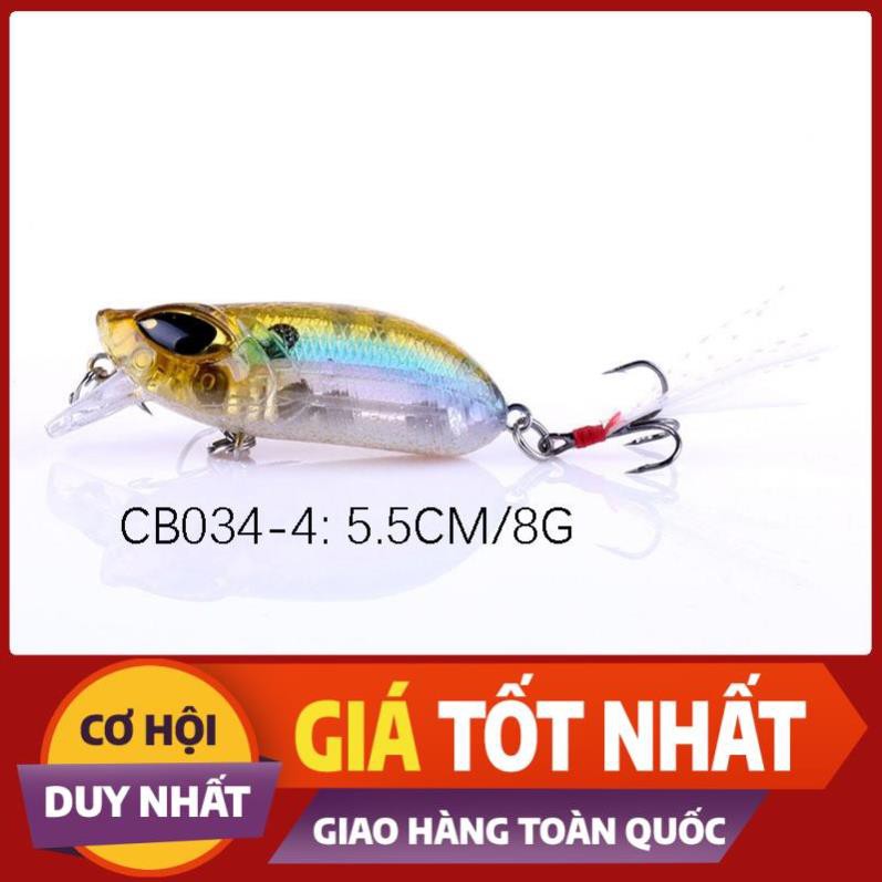 [ Xả Nhanh] Mồi Mininow Lure Mắt 3D dài 5,5cm nặng 8gam
