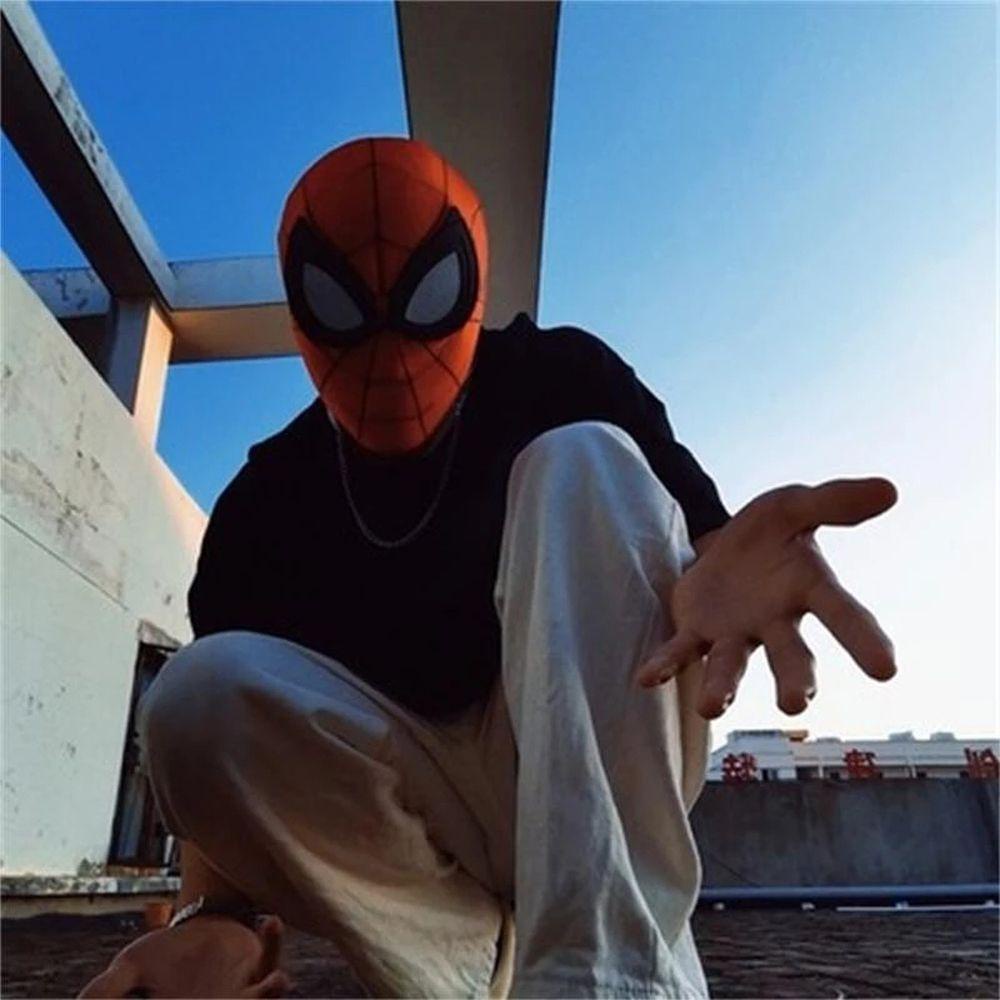 SJJL Mặt Nạ Người Nhện 3D Cho Adlut Peter Parker Miles Morales Iron Man Superhero