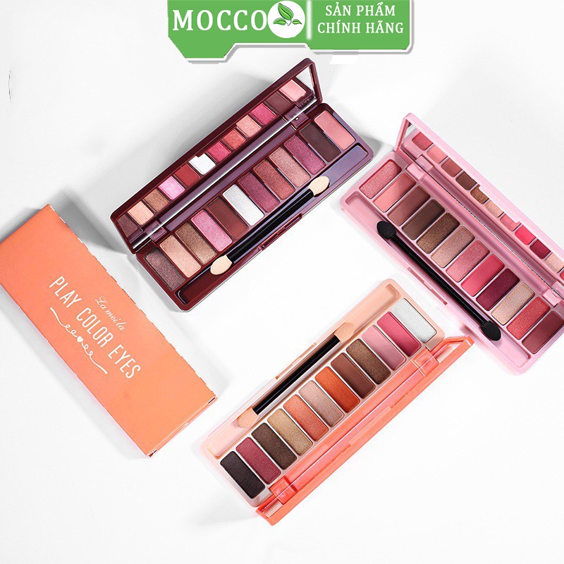 Phấn Mắt 12 Ô Màu Lameila Play Color Eyes Kèm Cọ Trang Điểm MOCCO Nội địa trung P12