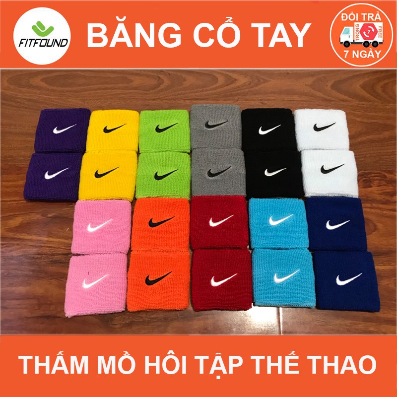 Băng cổ tay thể thao thấm hút mồ hôi