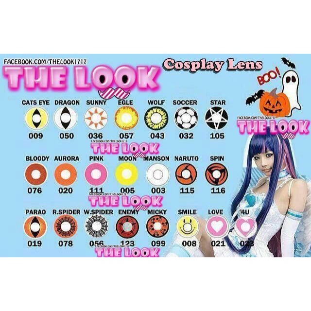 Contact Lens - Lens Cosplay + Khay Gương