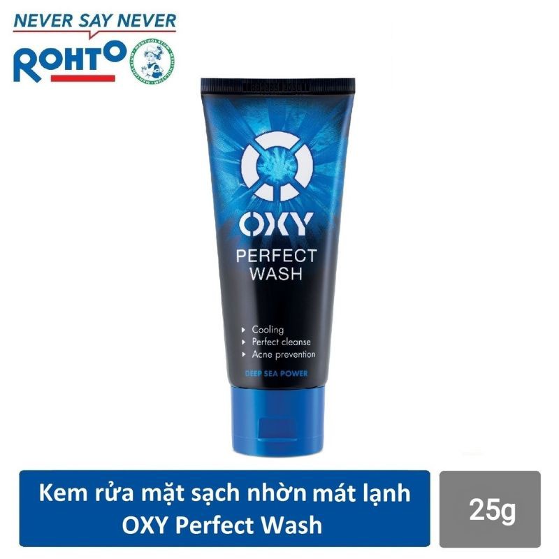 [GIẢM MỤN] OXY Perfect Wash - Kem rửa mặt ngừa mụn, mát lạnh 25g