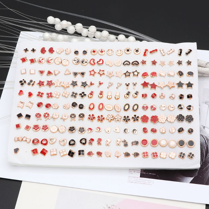 Set 100 Cặp Bông Tai Acrylic Cho Nữ