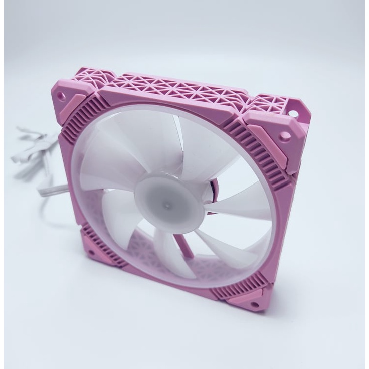 Quạt tản nhiệt máy tính, Fan case Pink P1, Fan Led RGB đồng bộ màu Hub Quạt Coolmoon.