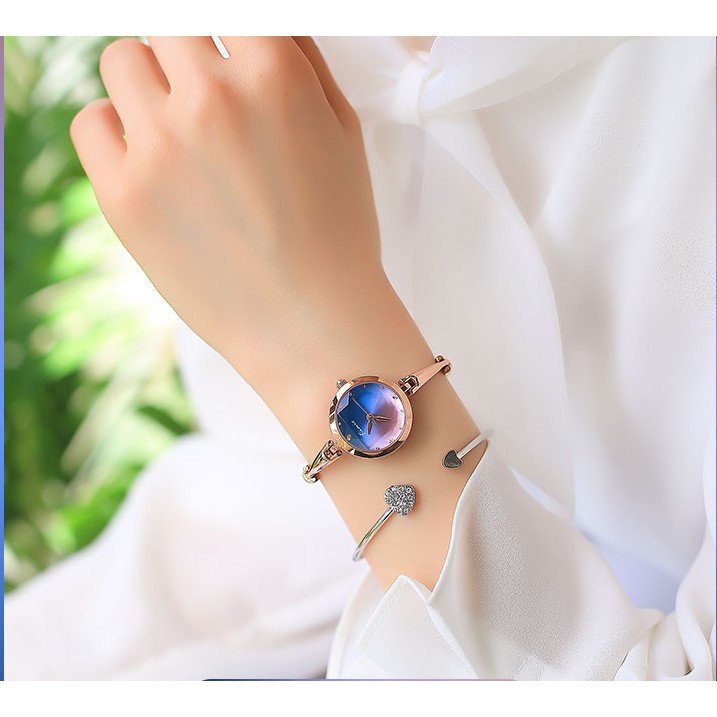 Đồng hồ nữ Kimio dạng lắc dây rút điệu đà sang trọng chính hãng Larmy Shop