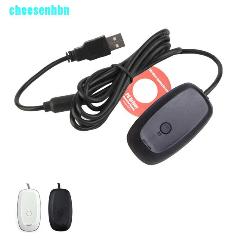 Tay Cầm Chơi Game Không Dây Usb Màu Đen Cho Xbox 360