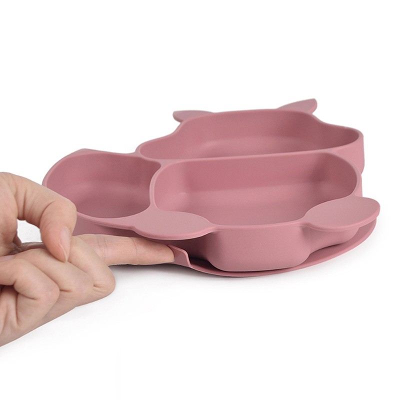 Bộ Tô Muỗng Nĩa Bằng Silicone Hình Chú Sóc Đáng Yêu Cho Bé