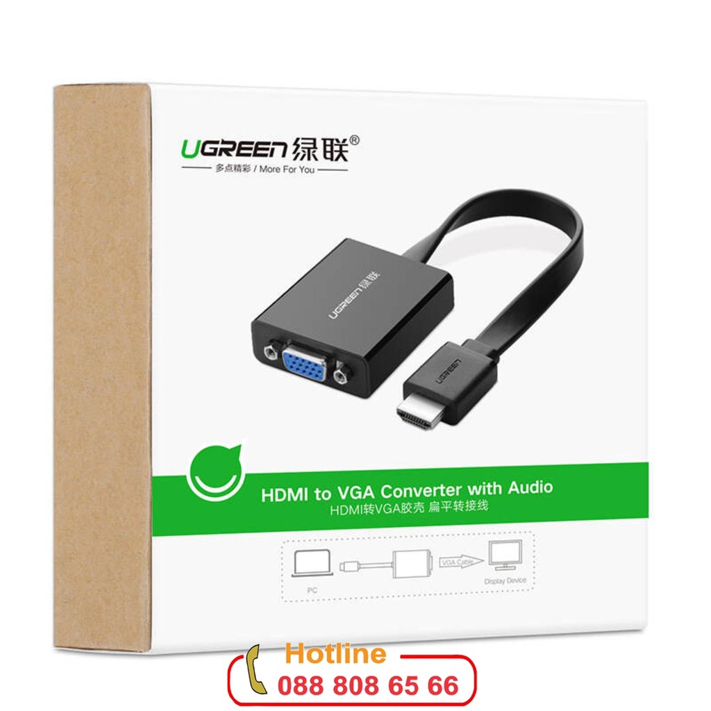 Cáp chuyển HDMI to VGA Ugreen 40248