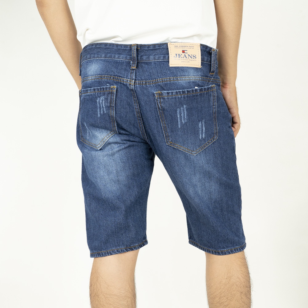 Quần short jean nam ngắn rách xước chất bò cao cấp VN57E