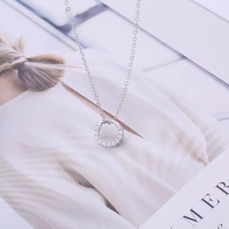 Dây chuyền bạc nữ, bạc ý 925 huyền thoại gốm 02 mẫu dây