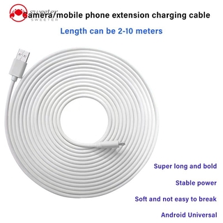 Dây Cáp Sạc Dữ Liệu Micro Usb Dài 2m / 3m / 5m / 6m / 7m / 8m / 10m Cho Android