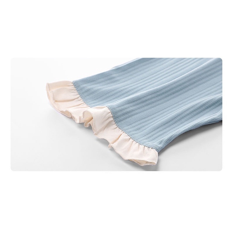 Bộ Đồ Ngủ Ngắn Tay Đính Nơ Ngọt Ngào Thời Trang Mùa Hè Cho Nữ