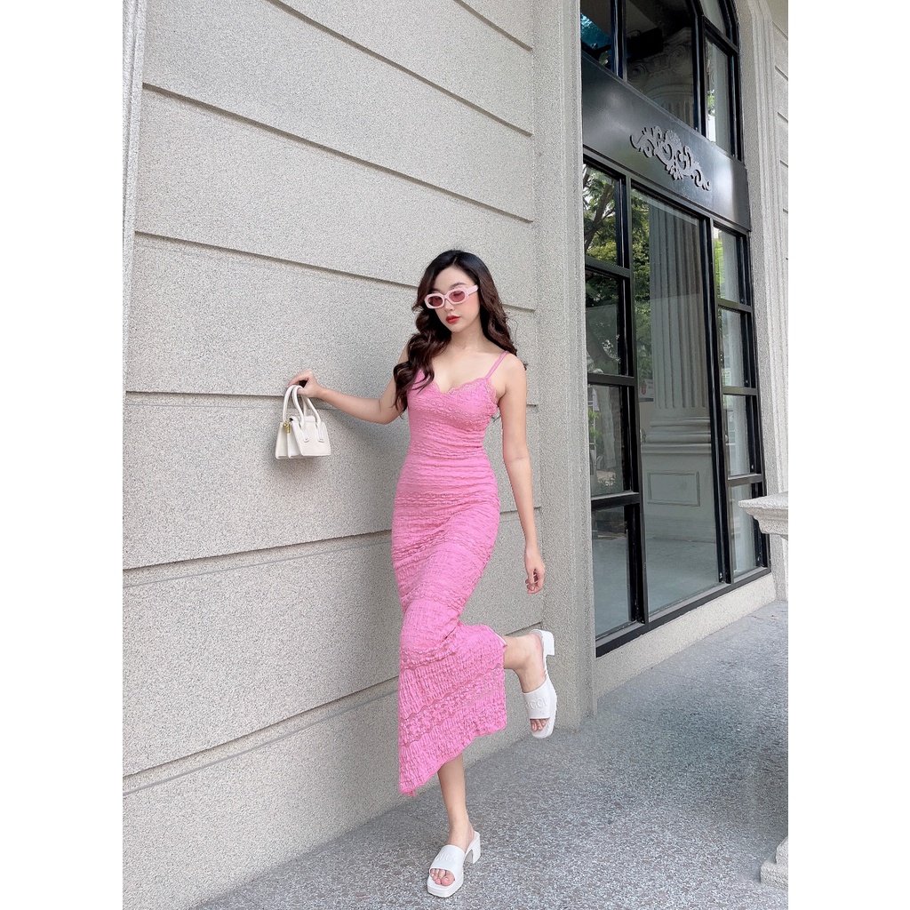 Đầm body dây phối ren sexy trẻ trung Lucia DD11 Cin House