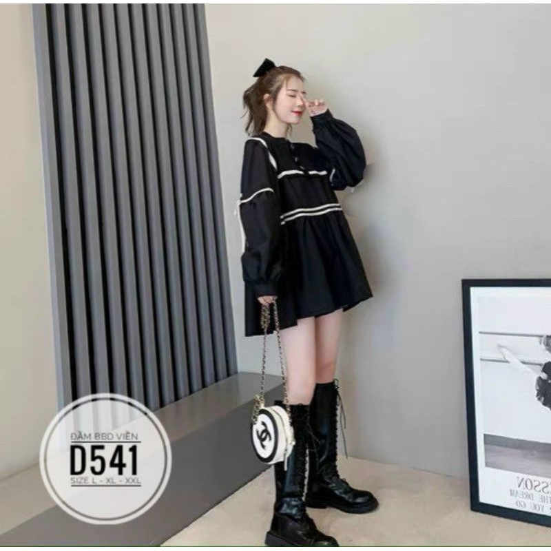 Bigsize ÁO BABYDOLL VIỀN DẤU QUẦN D541