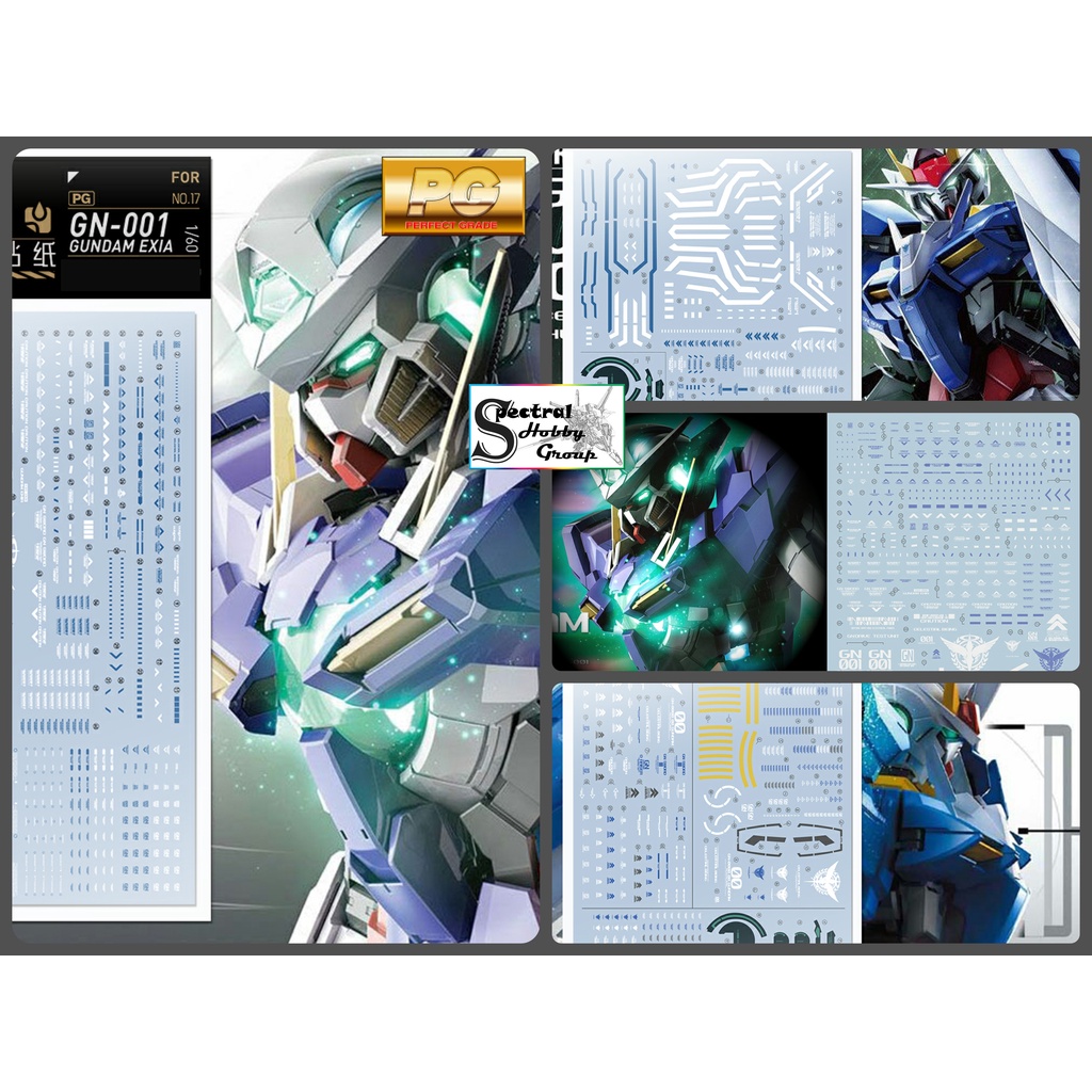 Decal nước dán mô hình PG gundam 00 Raiser - Exia - 007s - Avalanche - Water sticker các loại