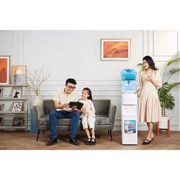 Cây nước nóng lạnh nhập khẩu FUJIHOME WD531C,máy uống nước nóng lạnh mini bình lọc công nghệ Nhật Bản làm lạnh Block