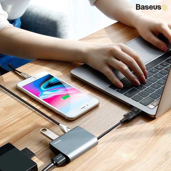 CHÍNH HÃNG Đầu chuyển đổi từ Type C sang USB tốc độ cao Baseus {BẢO HÀNH ĐỔI MỚI}