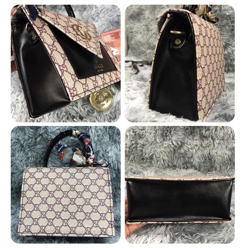 Túi Xách Nữ Da Phong Cách Trẻ Trung Tặng Kem Khăn