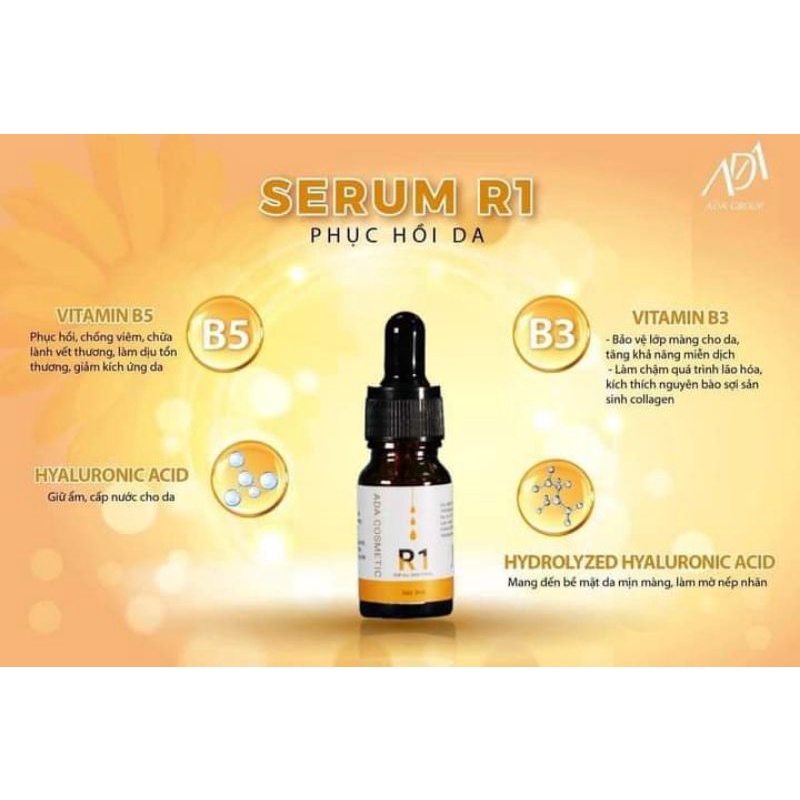 Serum phục hồi ,tái tạo da R1 – 8ml ADA GROUP