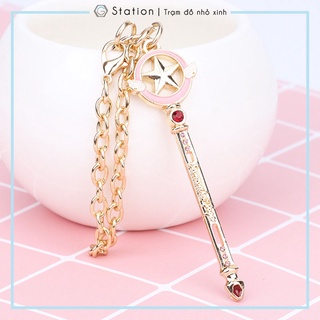 Móc khóa thanh quyền trượng Cardcaptor Sakura thủ lĩnh thẻ bài 3D - GSK74